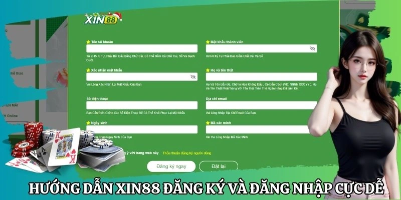 Hướng dẫn Xin88 đăng ký và đăng nhập cực dễ